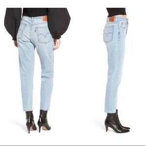 Levi’s Wedgie Fit jeans in Bauhaus Blues